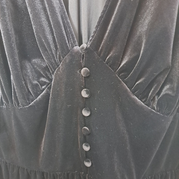 Lauren Ralph Lauren puff sleeve velvet dress black 2X NWT - Picture 7 of 8